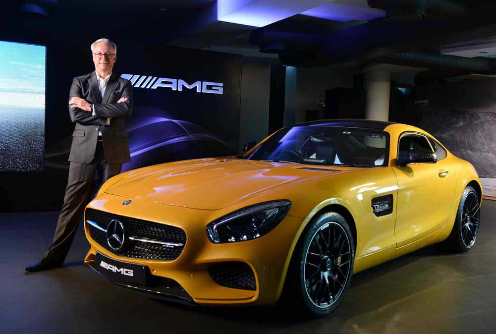 Folger with the Mercedes-AMG GTS