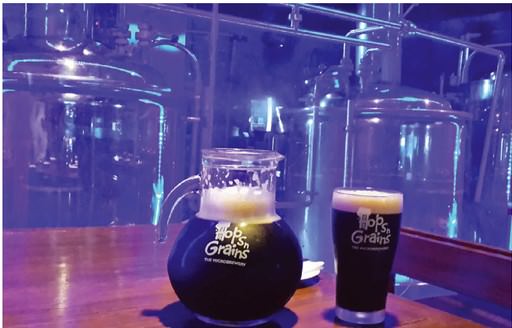 The micro brewery at Hops n Grains in Panchkula