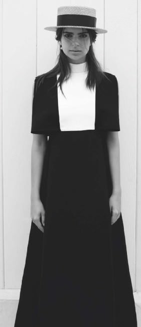 Dress, 2,175, Valentino (valentino.com); earring, 565, Delfina Delettrez (020 7629 5550), hat, stylists own