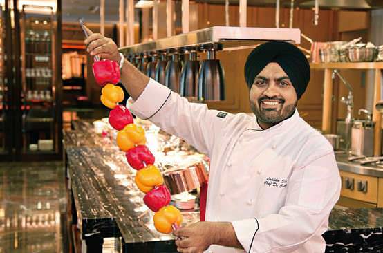 Ã¢â‚¬Å“Khargosh ke dhol is our take on humble rabbit with a blended rich gravy of almond paste & yoghurt with mild spices.Ã¢â‚¬ÂÃ¢â‚¬â€Chef Lakbhir Singh