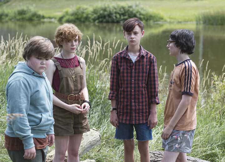 PEQUEÑOS GRANDES ACTORES. Jack Dylan Grazer, Jaeden Lieberher, Chosen Jacobs, Wyatt Oleff, Sophia Lillis, Jeremy Ray Taylor, Finn Wolfhard son los actores que forman la banda de niños aterrorizados por Pennywise.
