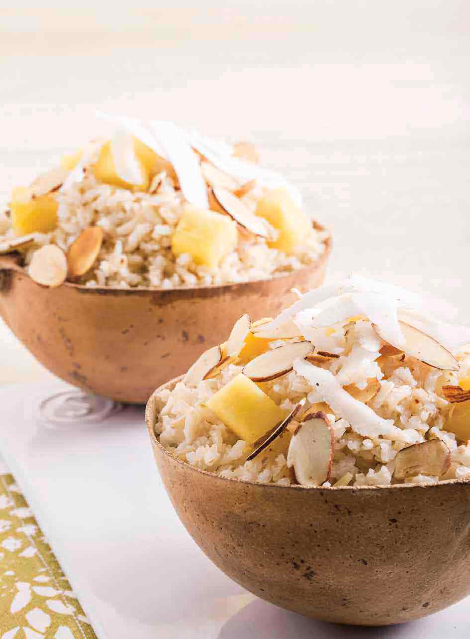 ARROZ INTEGRAL CON PIÑA Y COCO