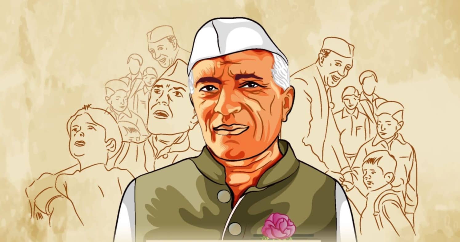 Nehru Jayanti children Day in India, 14-November. vector poster 11167631  Vector Art at Vecteezy