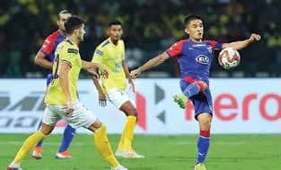 ISL: Chhetri Scores In B'luru's 1-0 Win Over Kerala Blasters