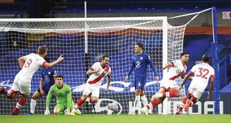 Sloppy Chelsea concede late for 3-3 draw with Southampton