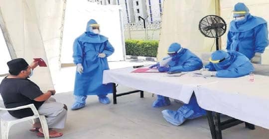 Army Pitches In At Quarantine Facility