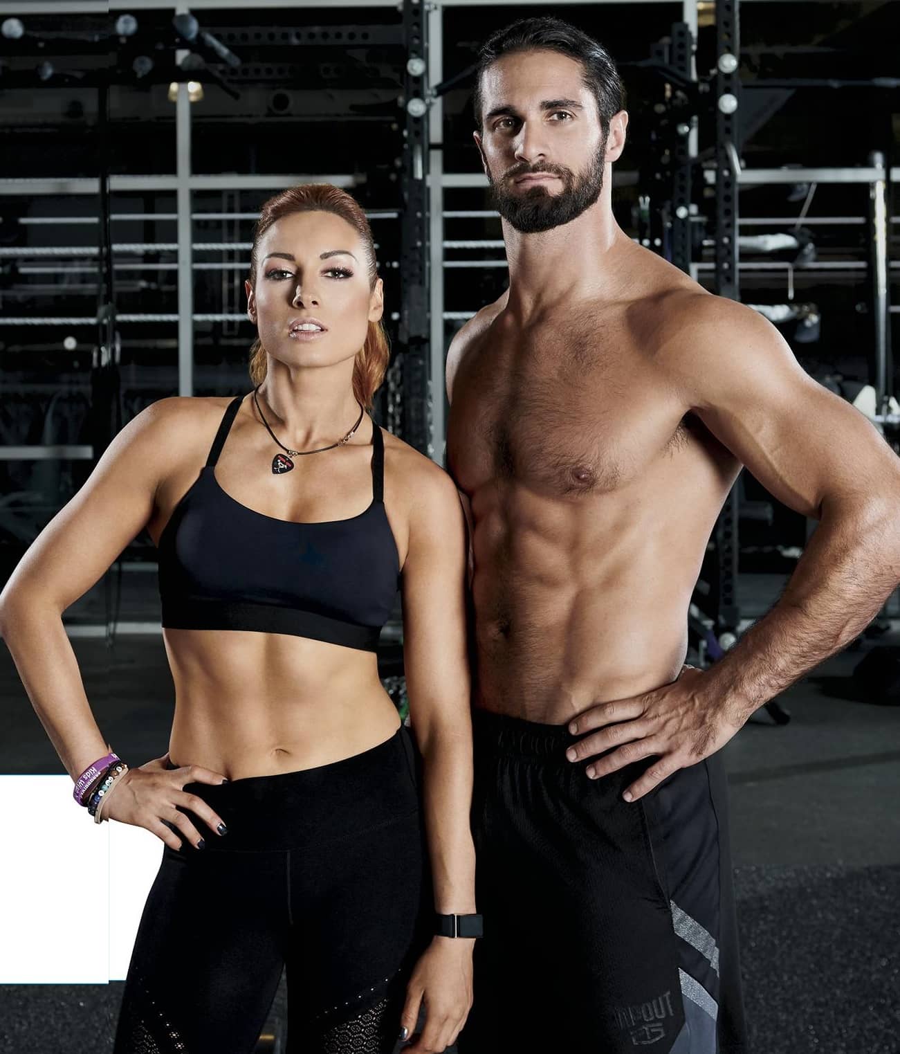 Seth Rollins and Becky Lynch are featured in “Muscle & Fitness”