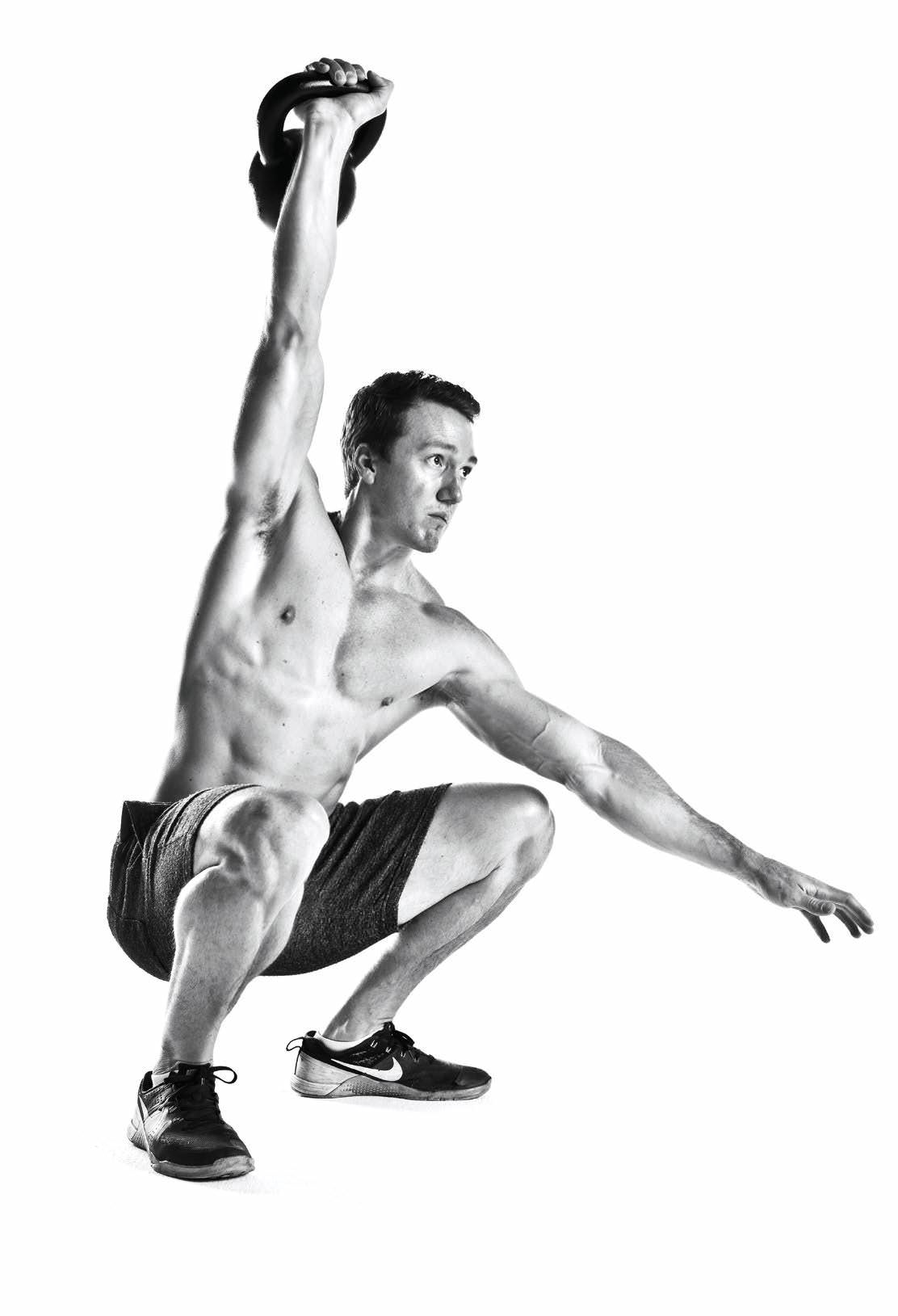 Single-Arm Overhead Kettlebell Squat