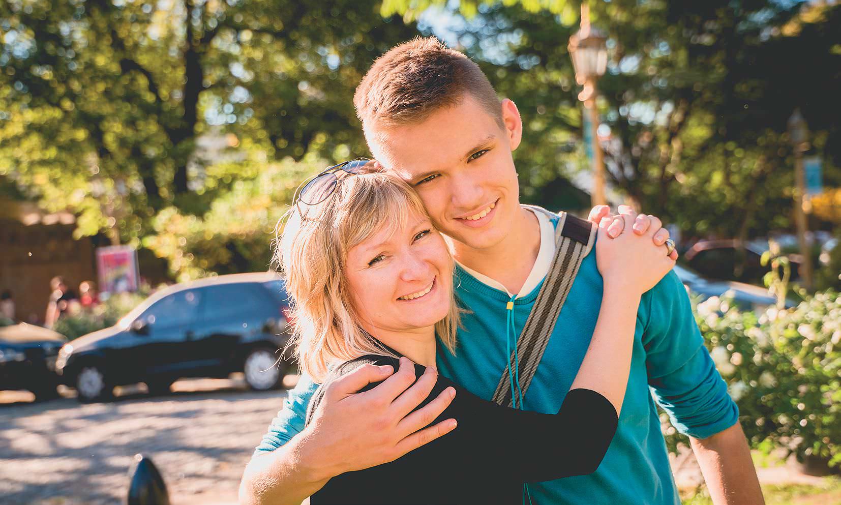 One Woman Laughing...And Blooming A Boy